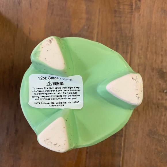 🆕[home] candle with ceramic holder-garden clover - Picture 5 of 5